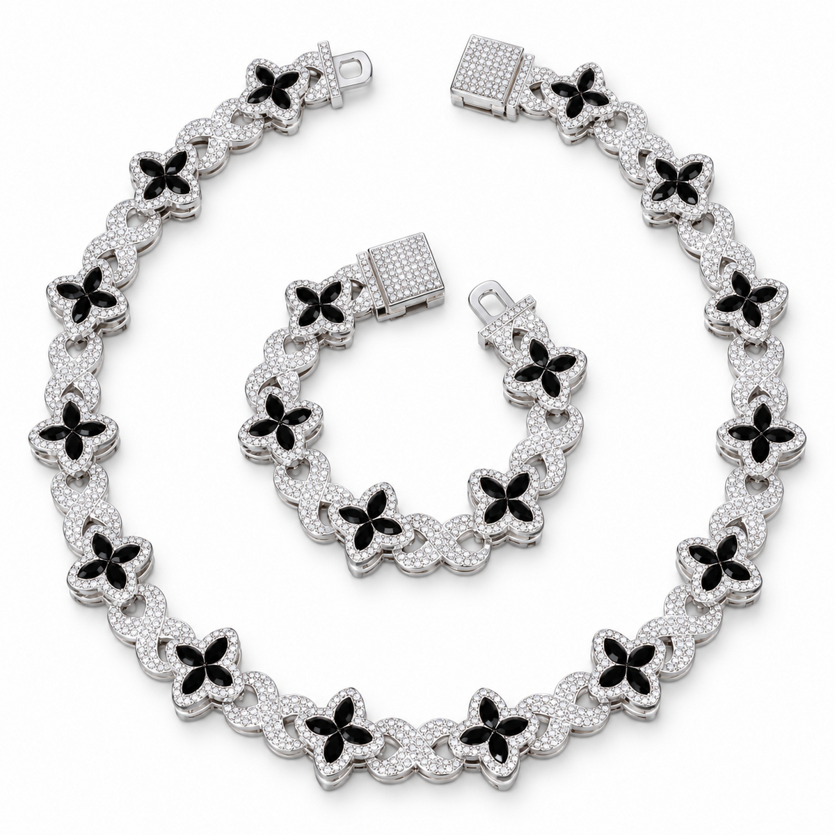 Combo Meivak Black - cadena y pulsera