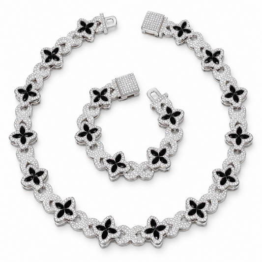 Combo Meivak Black - cadena y pulsera