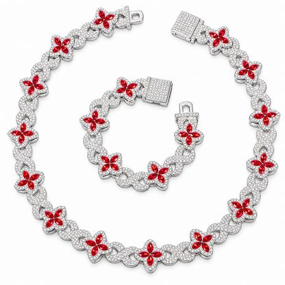 Combo Meivak Rojo - cadena y pulsera